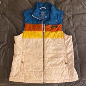 L.L. Bean colorblock puffer vest